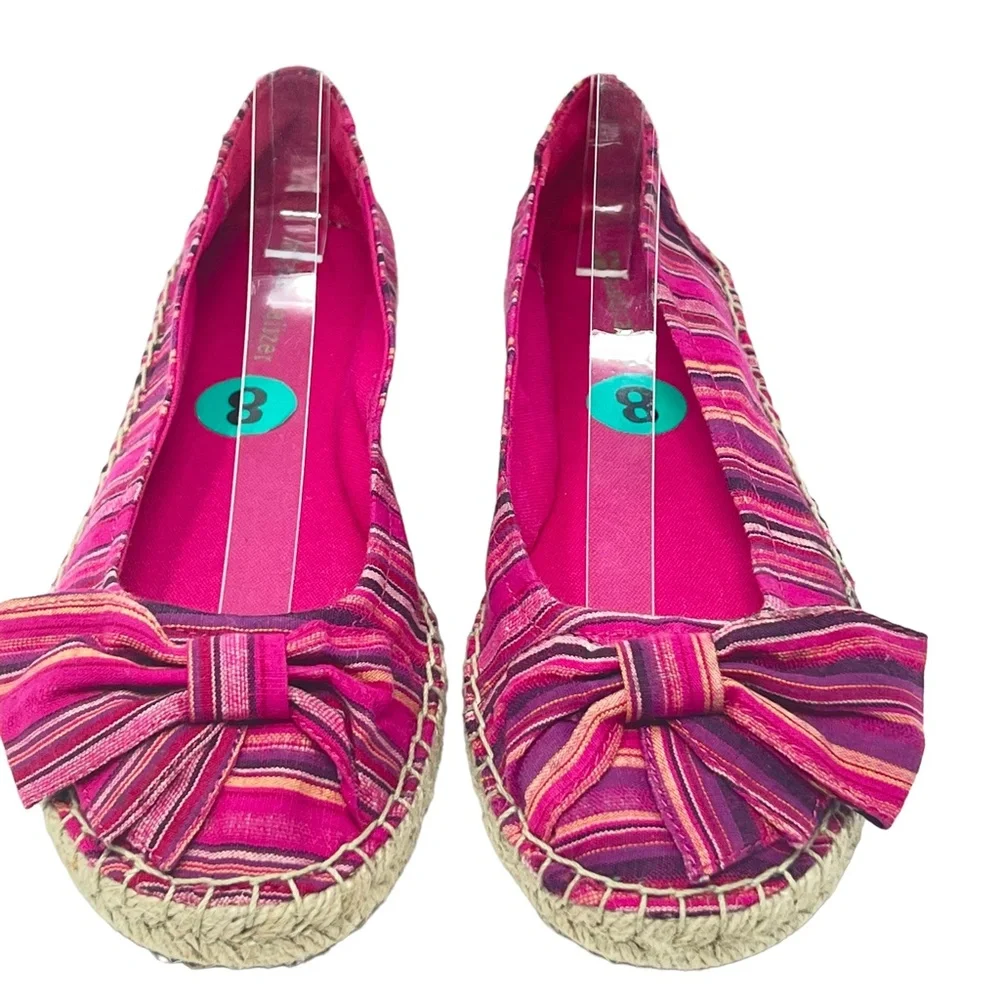 Naturalizer women's Magenta fabric espadrille flats size 8 NWOT